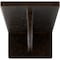 Ekena Millwork Heaton Hidden Support Steel Bracket w/ 6" Support Depth, Antiqued Bronze 3"W x 10"D x 2"H BKTM03X10X02HEABZ - alternate 3